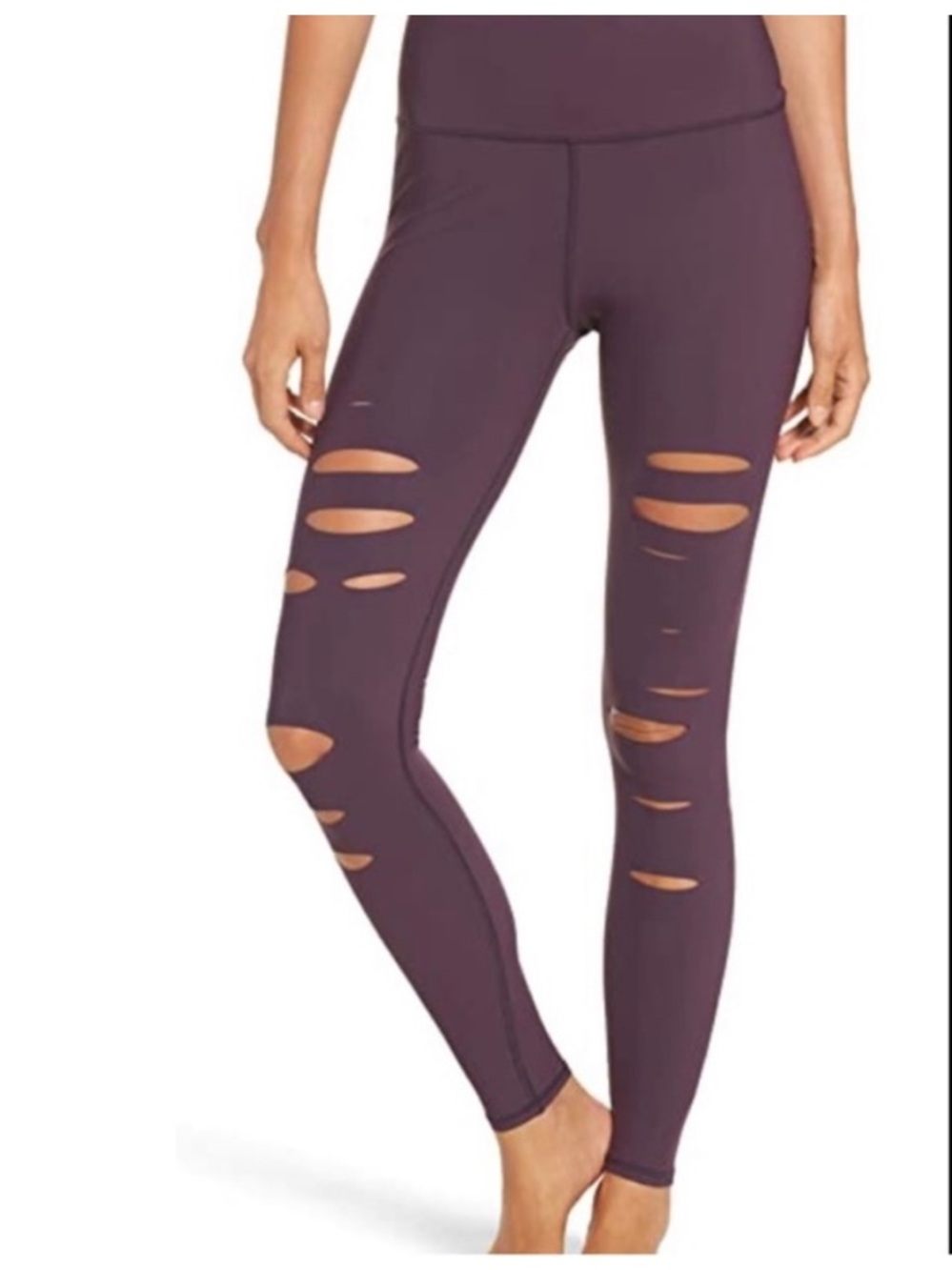 Alo High-Waist Ripped Leggings 7/8